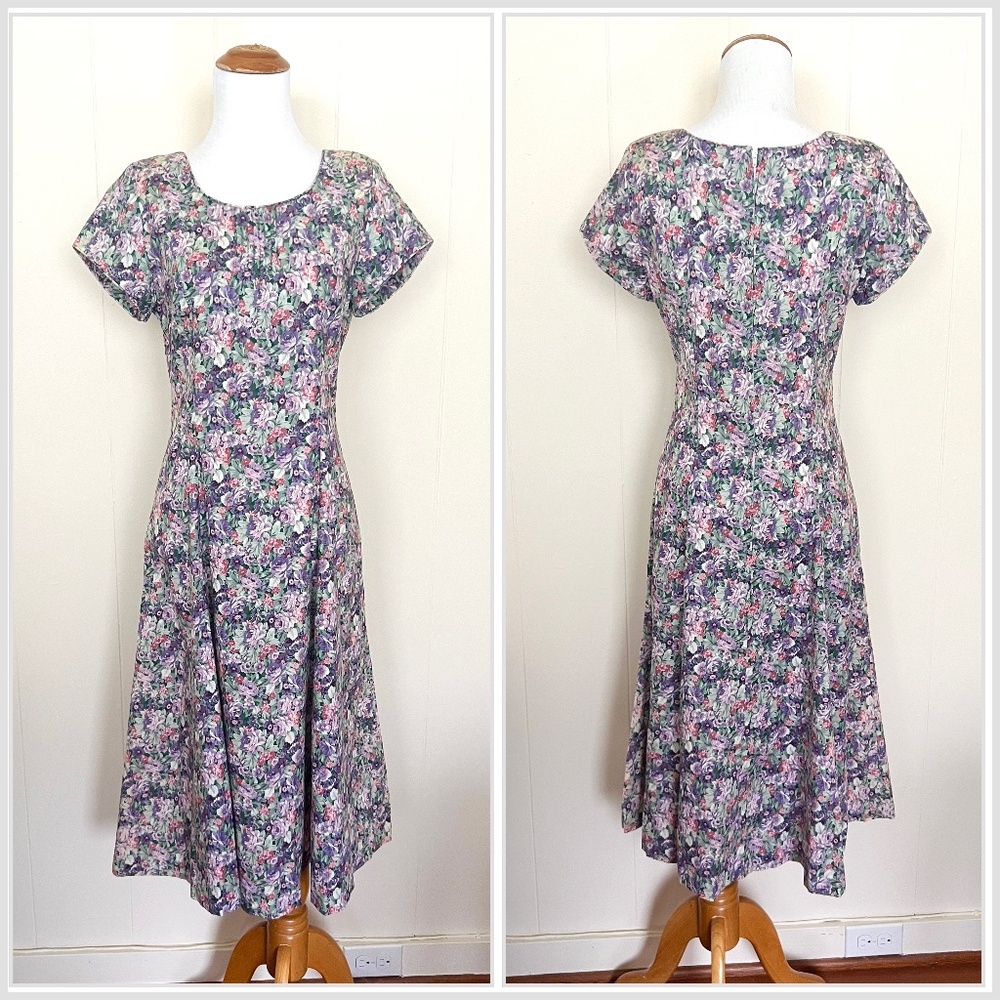VTG 90's Cottagecore Dress - Picture 2 of 7
